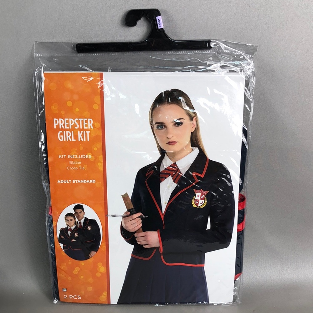 Prepster Girl KitCostume - Black with Red Trim